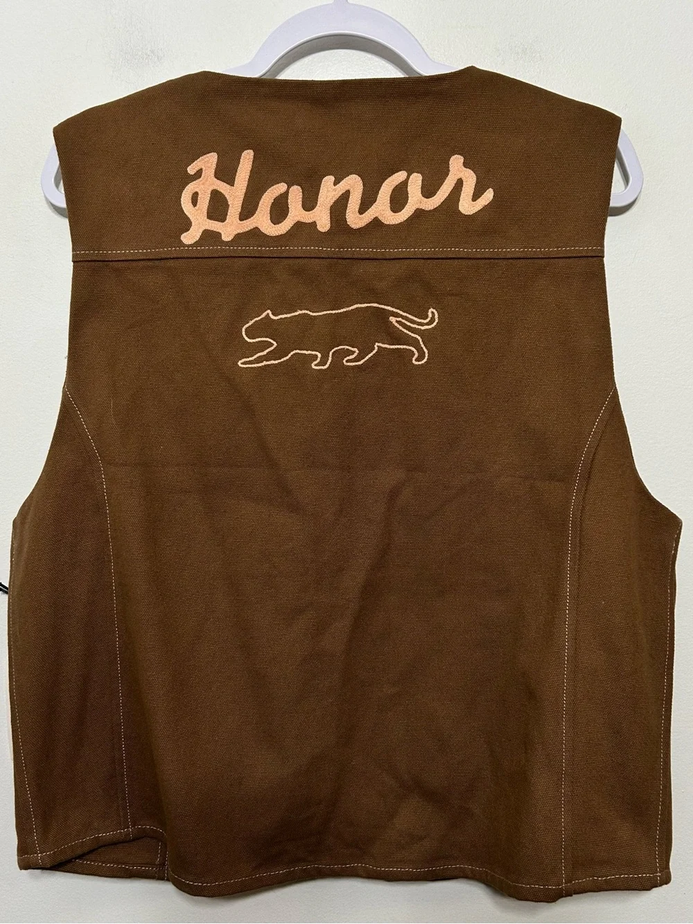 New! Honor The Gift HTG Panther Mascot Workwear Streetwear Vest Mens Size Large